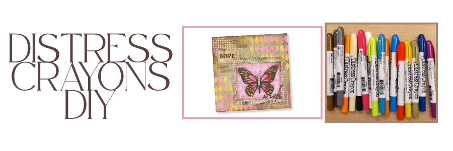 Distress Crayons του Tim Holtz: Τεχνικές, ιδέες και ένα ολοκληρωμένο mixed media project